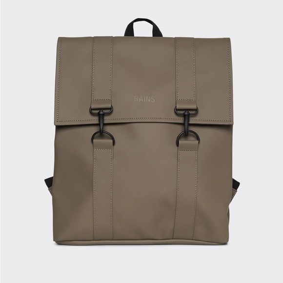 NWT Rains MSN Waterproof Backpack in Wood